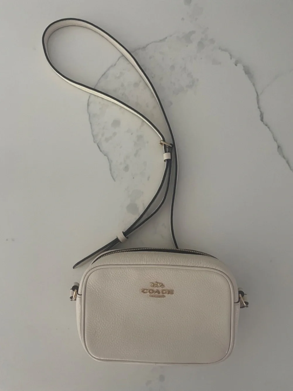 White Coach purse with strap